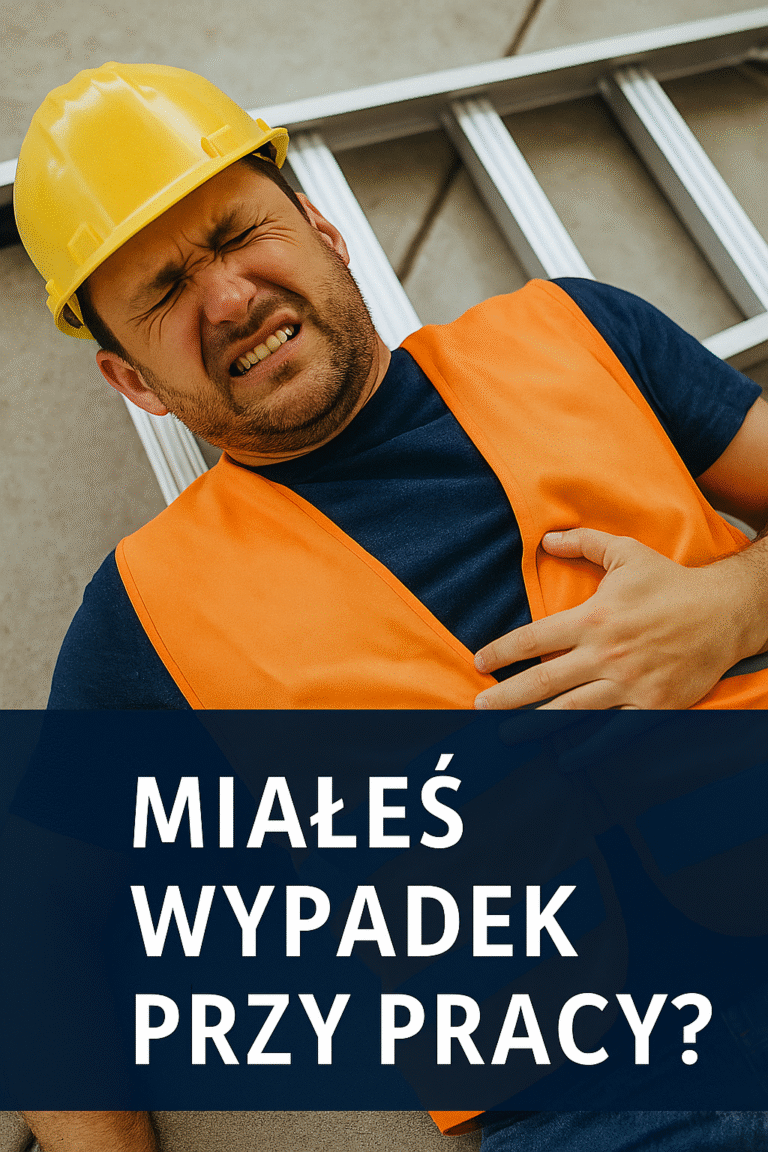 Read more about the article Wypadek przy pracy? Nie zwlekaj z podjęciem kroków prawnych.